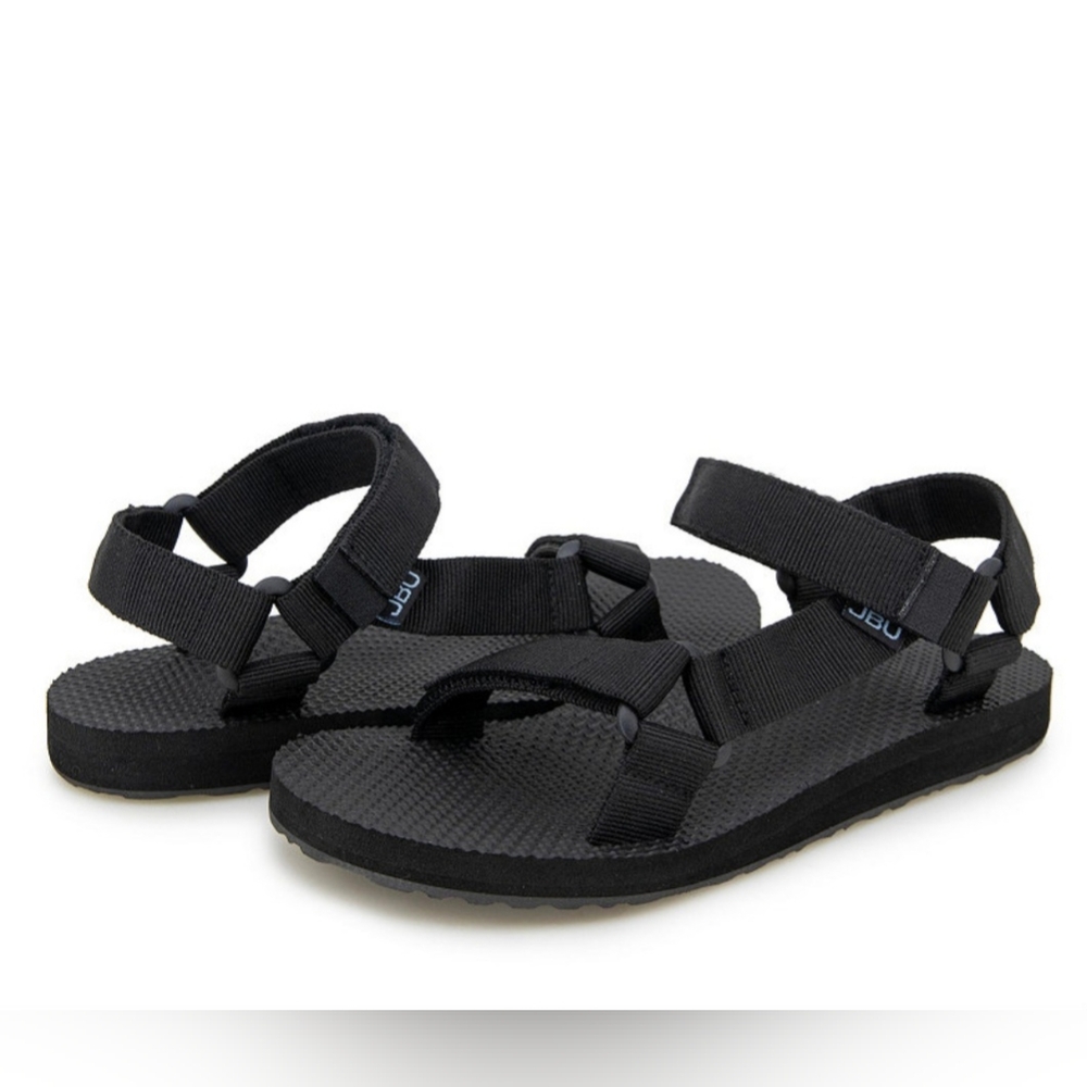 JBU WOMEN'S ARUBA CASUAL FLAT SANDAL IN BLACK SIZE 10 NWT